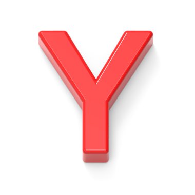 Işık kırmızı harf Y