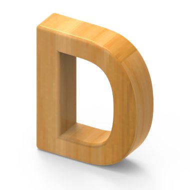 ahşap tahıl harf D