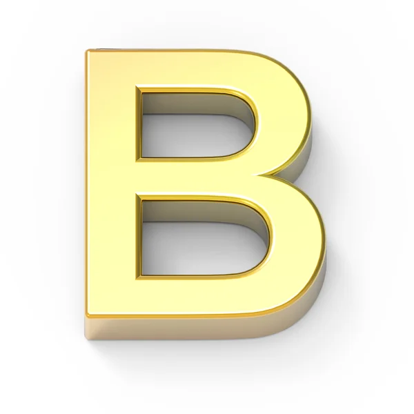 Font color oro opaco B — Foto Stock