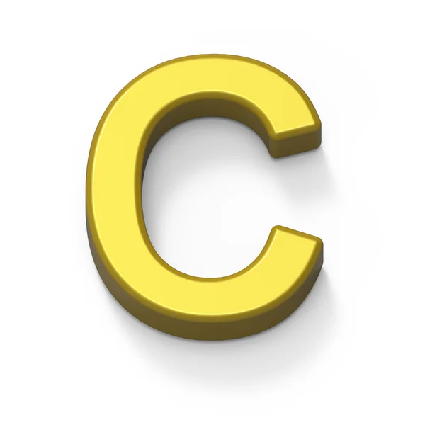 Mat goud lettertype C — Stockfoto