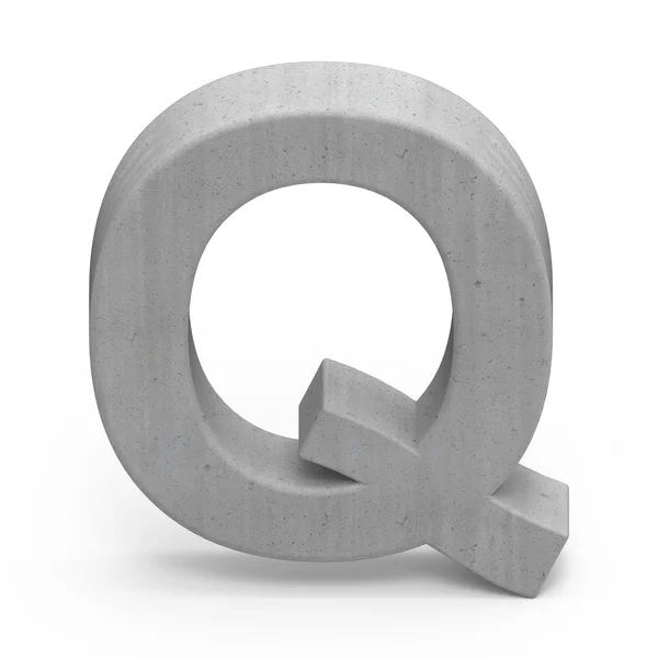 具体字母 Q — 图库照片