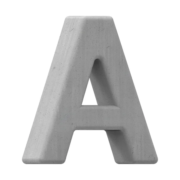 Concrete letter A — Stock Photo, Image