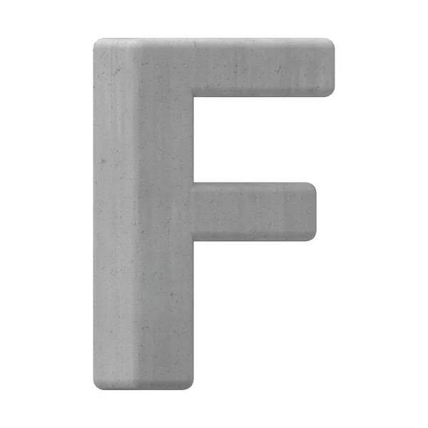 Konkretną literę F — Zdjęcie stockowe