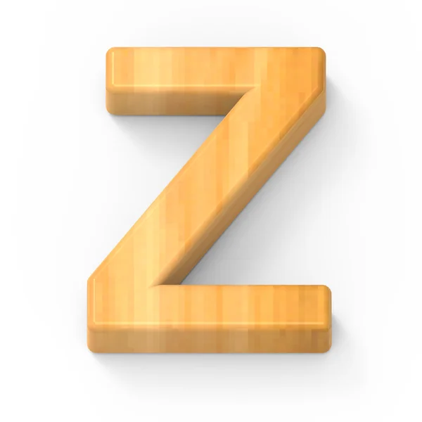 Wood color letter Z — Stock Photo, Image