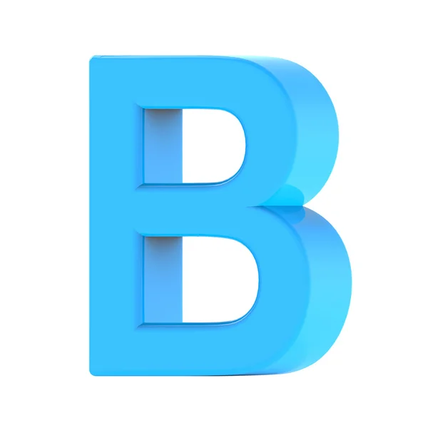 밝은 파란색 문자 B — 스톡 사진