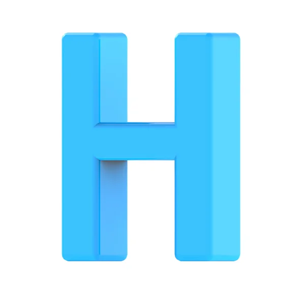 Światło niebieskie litery H — Zdjęcie stockowe