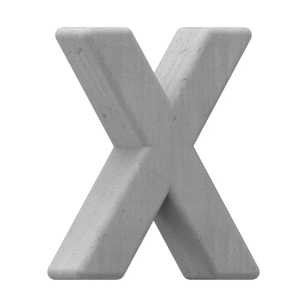 Letra concreta X —  Fotos de Stock