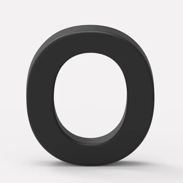 Black letter O — Stock Photo, Image