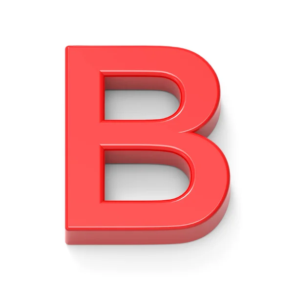 Luz vermelha letra B — Fotografia de Stock