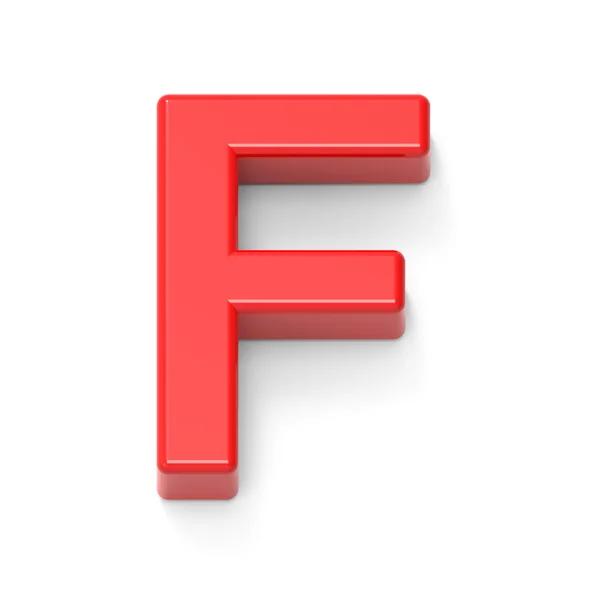 Lichte rode letter F — Stockfoto
