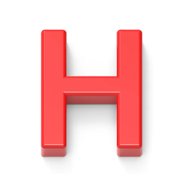 Lichte rode letter H — Stockfoto