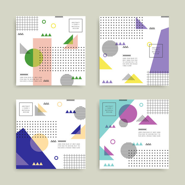 Абстрактный геометрический набор карт
