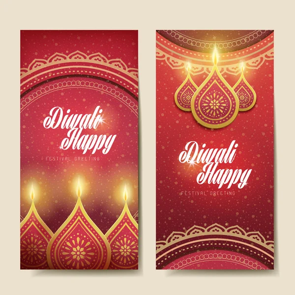 Diwali festival greeting — Stock Vector