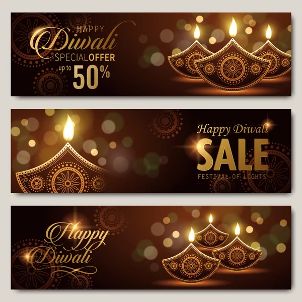 Text happy diwali special offer — Stock Vector