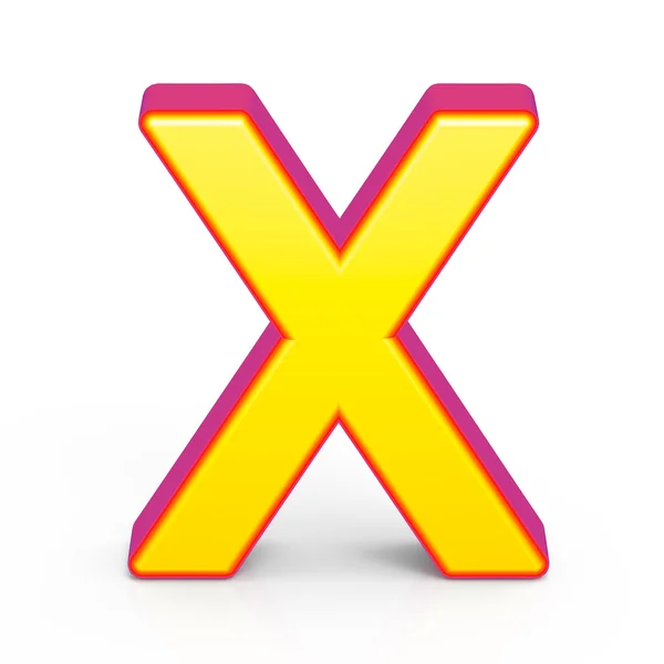 3d golden letter X — Stock Photo, Image