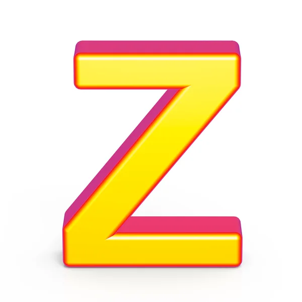 3D золота літера Z — стокове фото