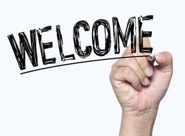 elle yazılmış hoş geldiniz