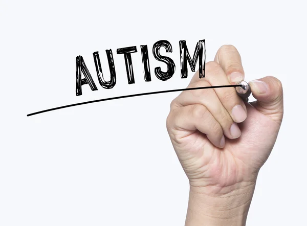 Autism written by hand — Stock Photo, Image