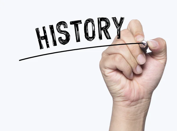 History written by hand — Stock Photo, Image