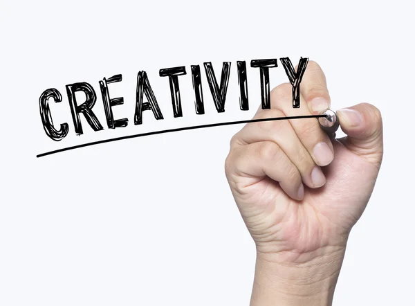 Creativity written by hand — Stock Photo, Image