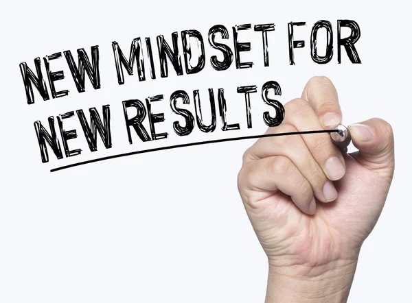 New mindset written by hand — Stock Photo, Image