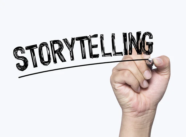 Storytelling escrito à mão — Fotografia de Stock