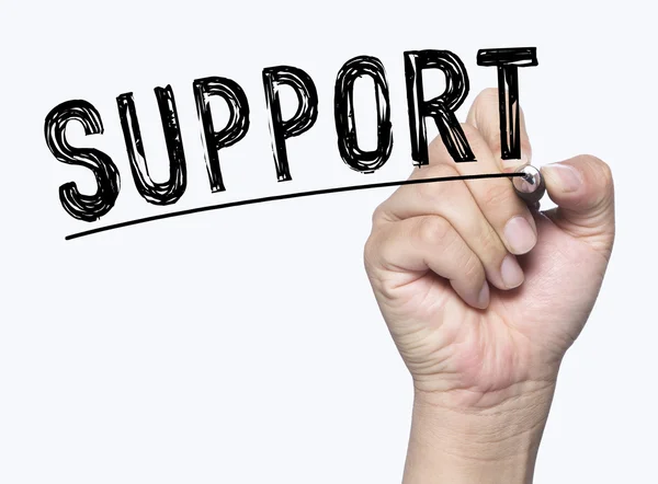 Support written by hand — Stock Photo, Image