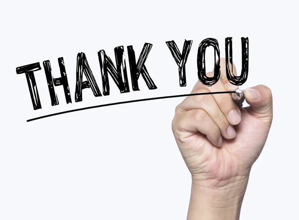 Thank you written by hand — Stock Photo, Image