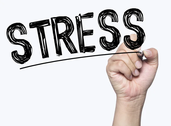 Stress written by hand — Stock Photo, Image