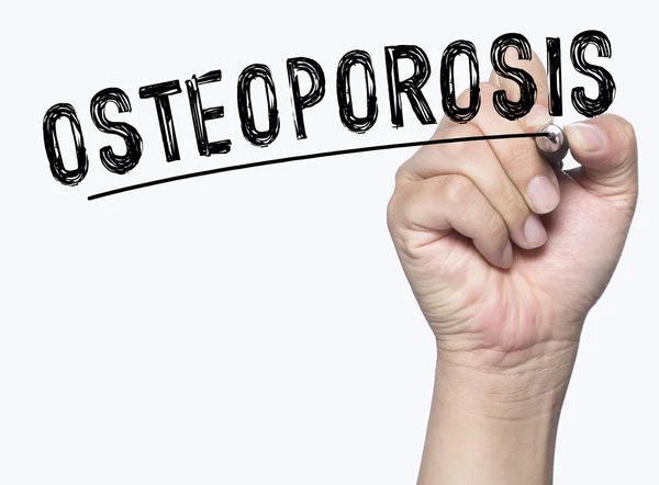 Osteoporoza, napisany ręcznie — Zdjęcie stockowe
