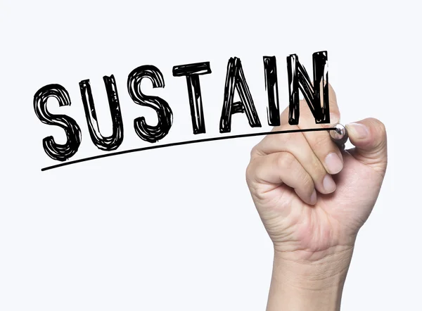 Sustain written by hand — Stock Photo, Image