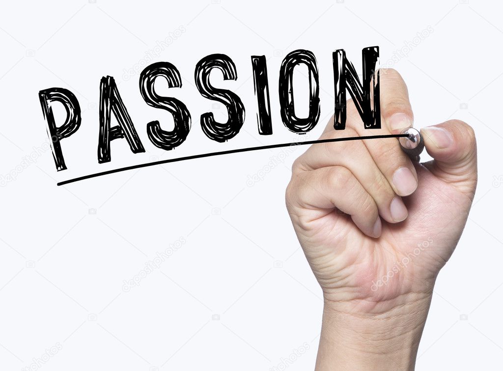 passion written by hand