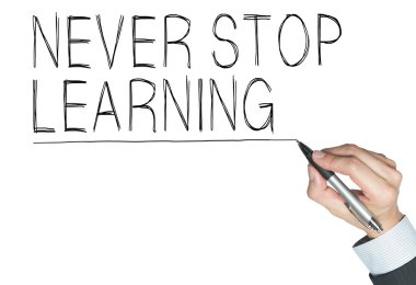 Dur öğrenmek asla yazılı el ile