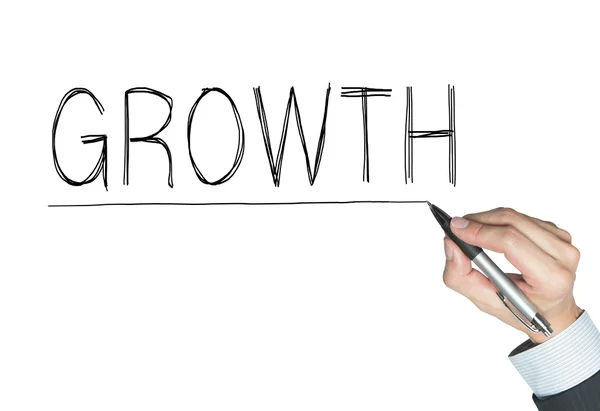 Growth written by hand — Stock Photo, Image