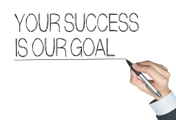 Our goal written by hand — Stock Photo, Image