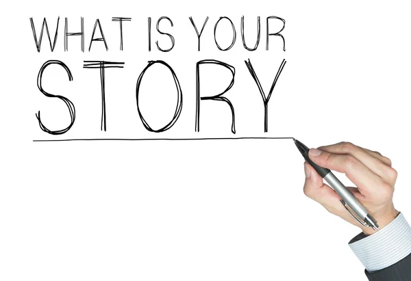 La tua storia scritta a mano — Foto Stock