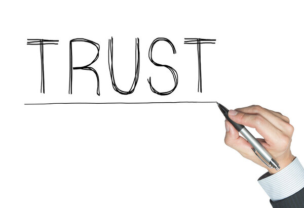 trust written by hand