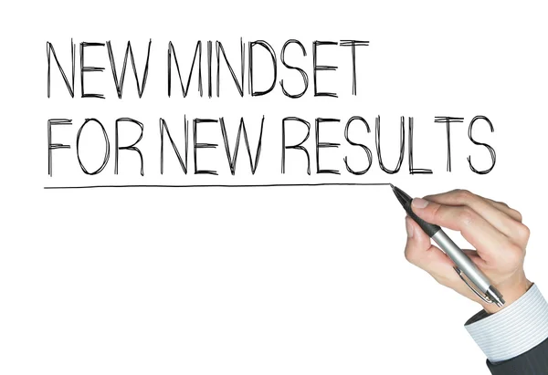 New mindset written by hand — Stock Photo, Image