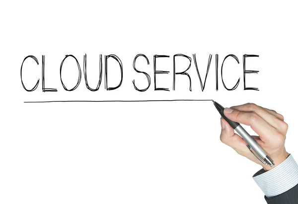 Service cloud écrit à la main — Photo