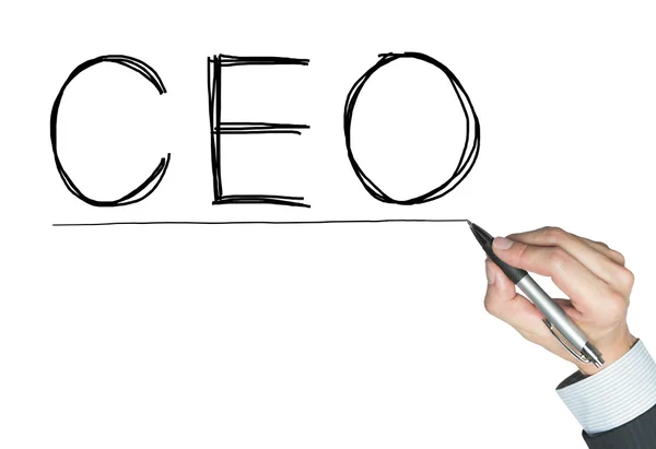 CEO written by hand — Stock Photo, Image
