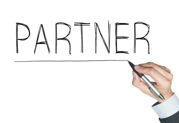 Partner scritto a mano — Foto Stock