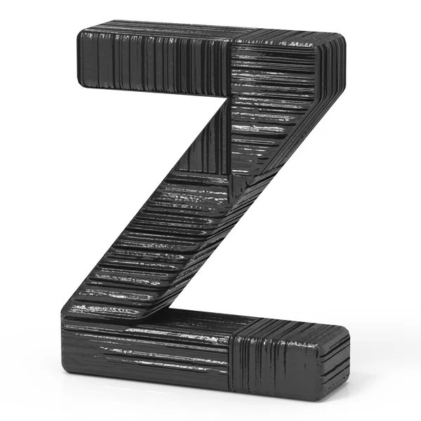 3d negro letra Z —  Fotos de Stock
