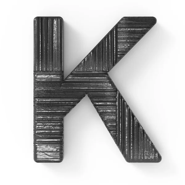 3d negro letra K —  Fotos de Stock