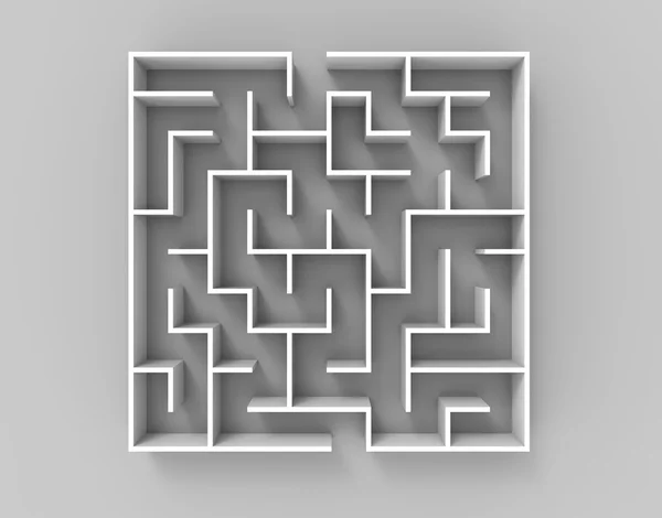 3d labirinto de renderização — Fotografia de Stock