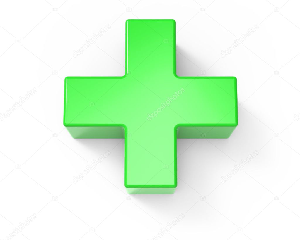 green plus sign