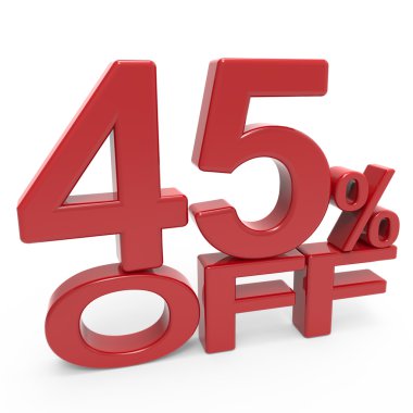 %45 sembolü 3D render