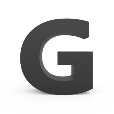 Koyu gri harf G