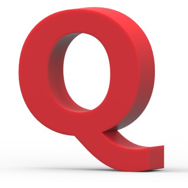 Şu kırmızı harf Q