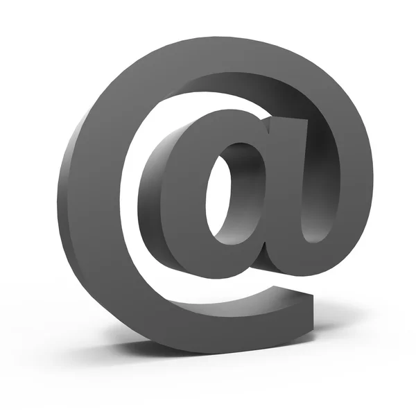 Simbolo Email grigio — Foto Stock