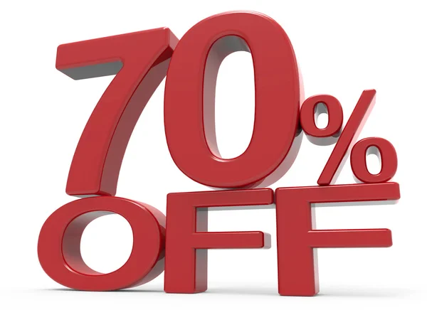 3d rendering of a 70% off symbol — Stock Photo, Image